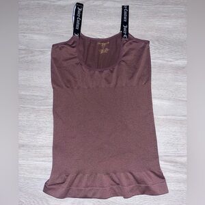 Juicy Couture Women's Mauve Compression Tank Top Medium